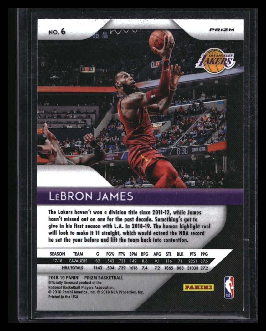 2018-19 Prizm LEBRON JAMES Red White Blue #6