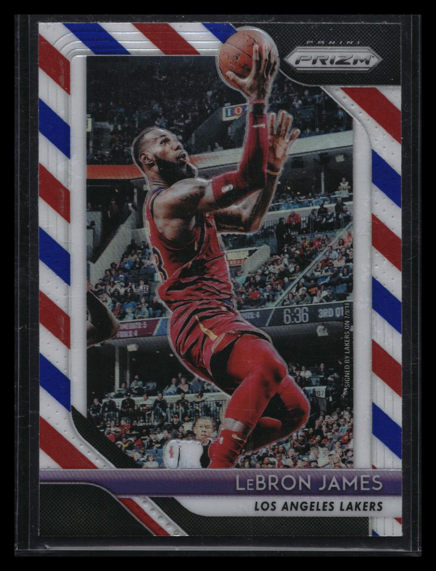 2018-19 Prizm LEBRON JAMES Red White Blue #6
