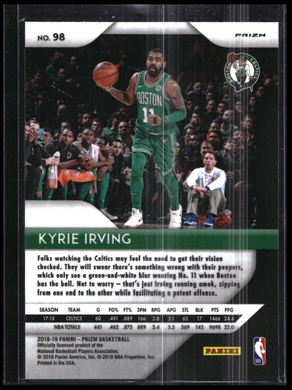 2018-19 Prizm Kyrie Irving Choice Tiger Stripe Ssp No 98