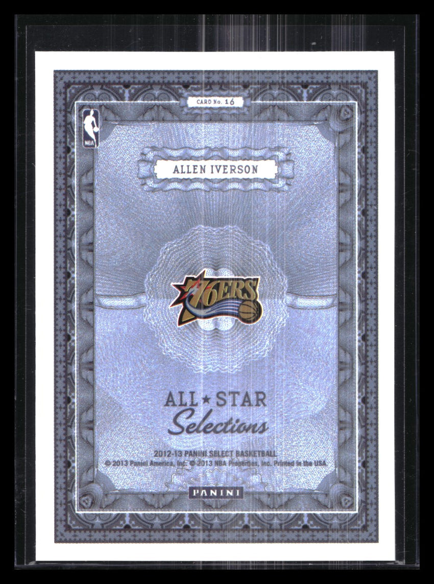 2012-13 Select ALLEN IVERSON All-Star Selections Base #16