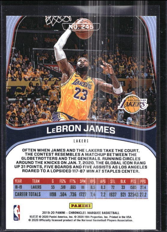 2019-20 Chronicles LEBRON JAMES Marquee Bronze #245