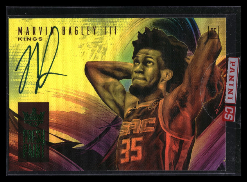 2018-19 Court Kings MARVIN BAGLEY III Fresh Paint Rookie Auto Jade SSP #3