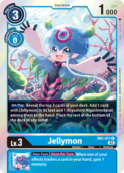 Jellymon RB1-011 U - Uncommon RB01 Resurgence Booster