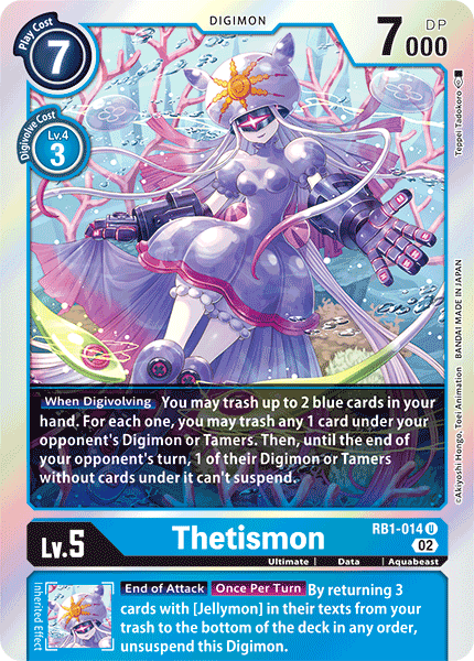 Thetismon RB1-014 U - Uncommon RB01 Resurgence Booster