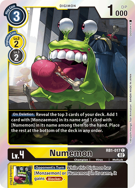 Numemon RB1-017 C - Common RB01 Resurgence Booster