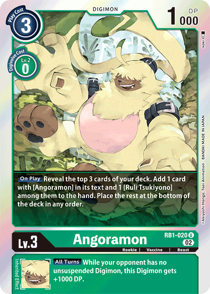 Angoramon RB1-020 U - Uncommon RB01 Resurgence Booster