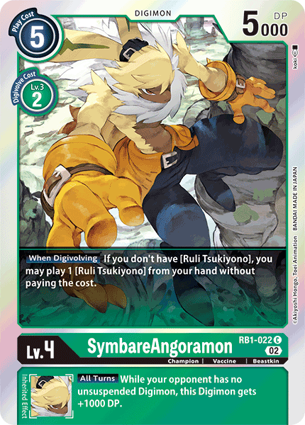 SymbareAngoramon RB1-022 C - Common RB01 Resurgence Booster