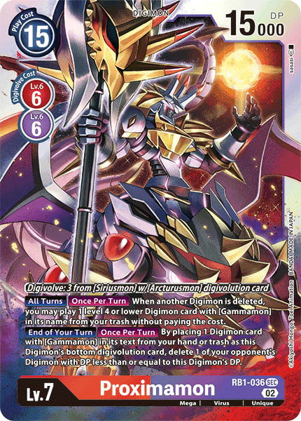 Proximamon RB1-036 SEC - Secret Rare RB01 Resurgence Booster