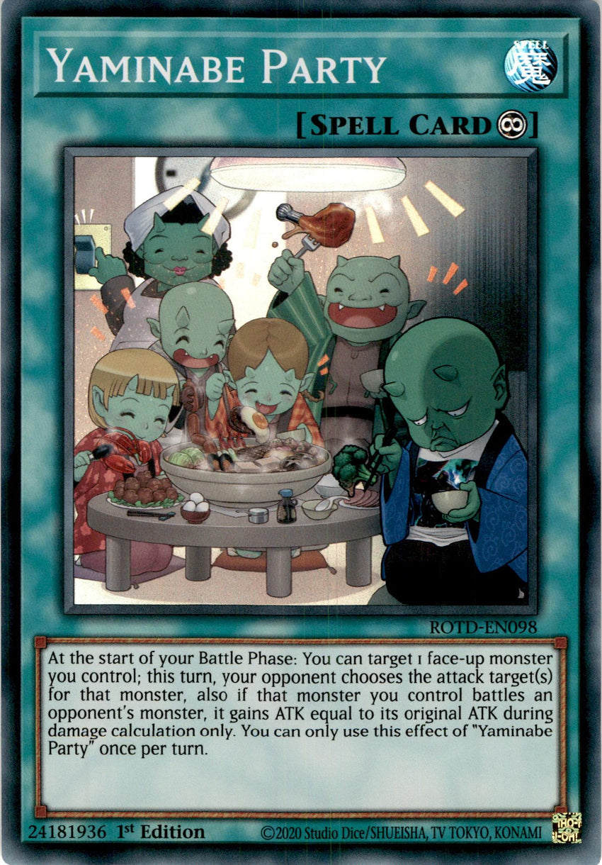 Yaminabe Party 3x - ROTD-EN098 - Super Rare 1st Edition - PLAYSET (3)-Cherry Collectables