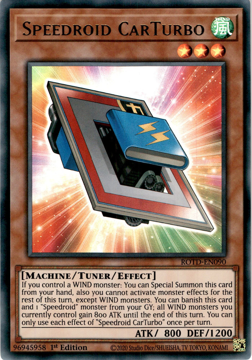 Speedroid CarTurbo - ROTD-EN090 - Ultra Rare 1st Edition-Cherry Collectables