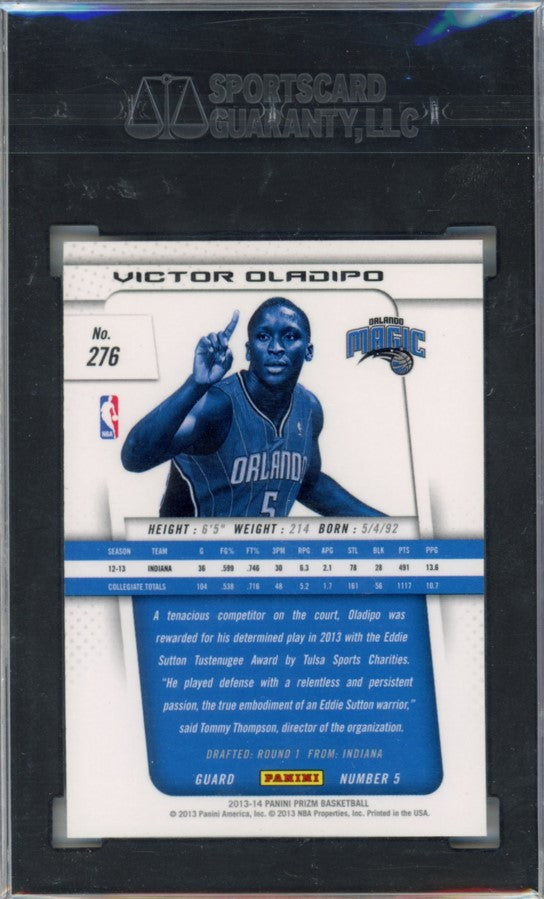 2013-14 Prizm Victor Oladipo Rookie Base No 276 SGC 10 858
