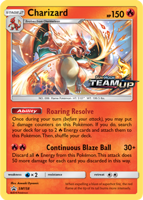 Charizard - SM158 - Holo Team Up Prerelease Promo-Cherry Collectables