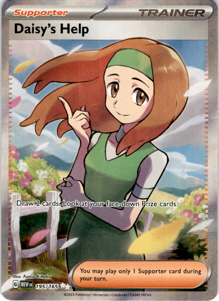 FULL ART Daisy's Help - 195/165 - Ultra Rare Scarlet & Violet 151