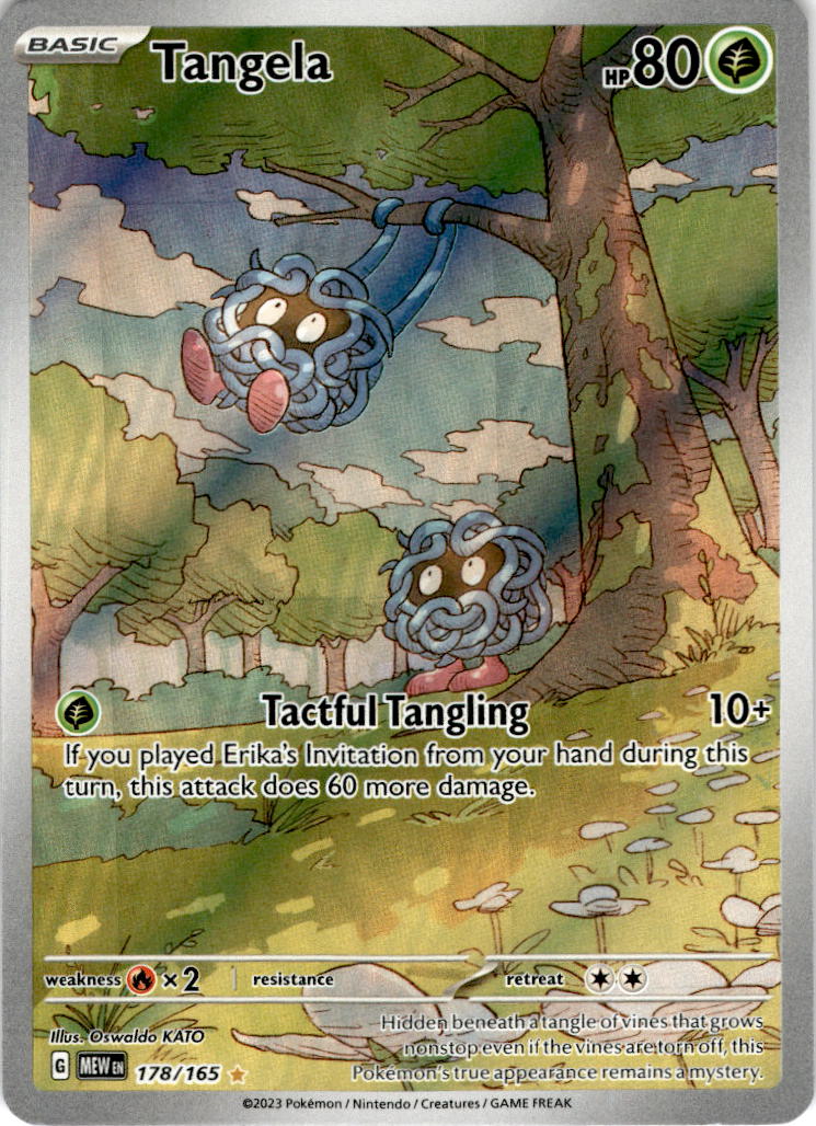 Tangela - 178/165 - Illustration Rare Scarlet And Violet 151 Cherry Collectables Tangela - 178/165 - Illustration Rare Scarlet And Violet 151 Cherry Collectables
