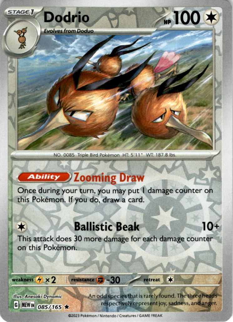 Dodrio - 085/165 - Reverse Holo Scarlet & Violet 151