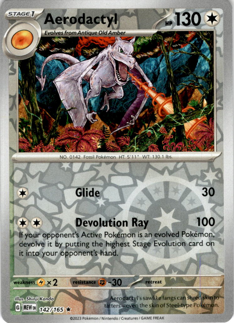 Aerodactyl - 142/165 - Reverse Holo Scarlet & Violet 151