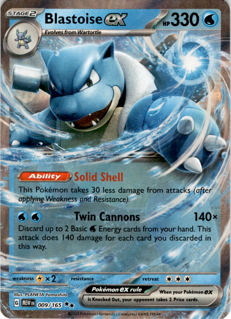Blastoise ex - 009/165 - Ultra Rare Scarlet & Violet 151