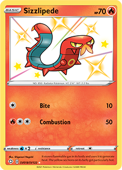 Sizzlipede - SV18/SV122 - Shiny Rare Shining Fates-Cherry Collectables