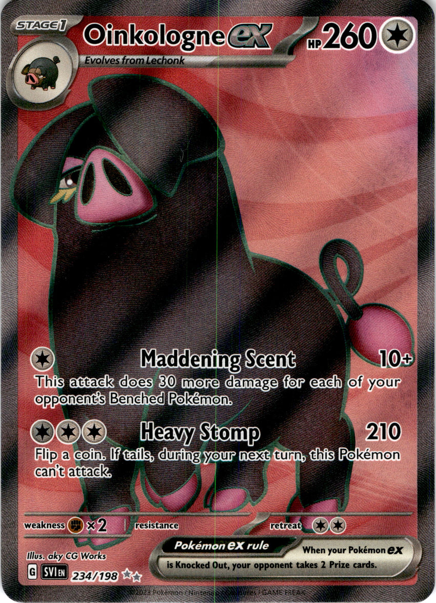Oinkologne ex - 234/198 - Full Art Secret Rare