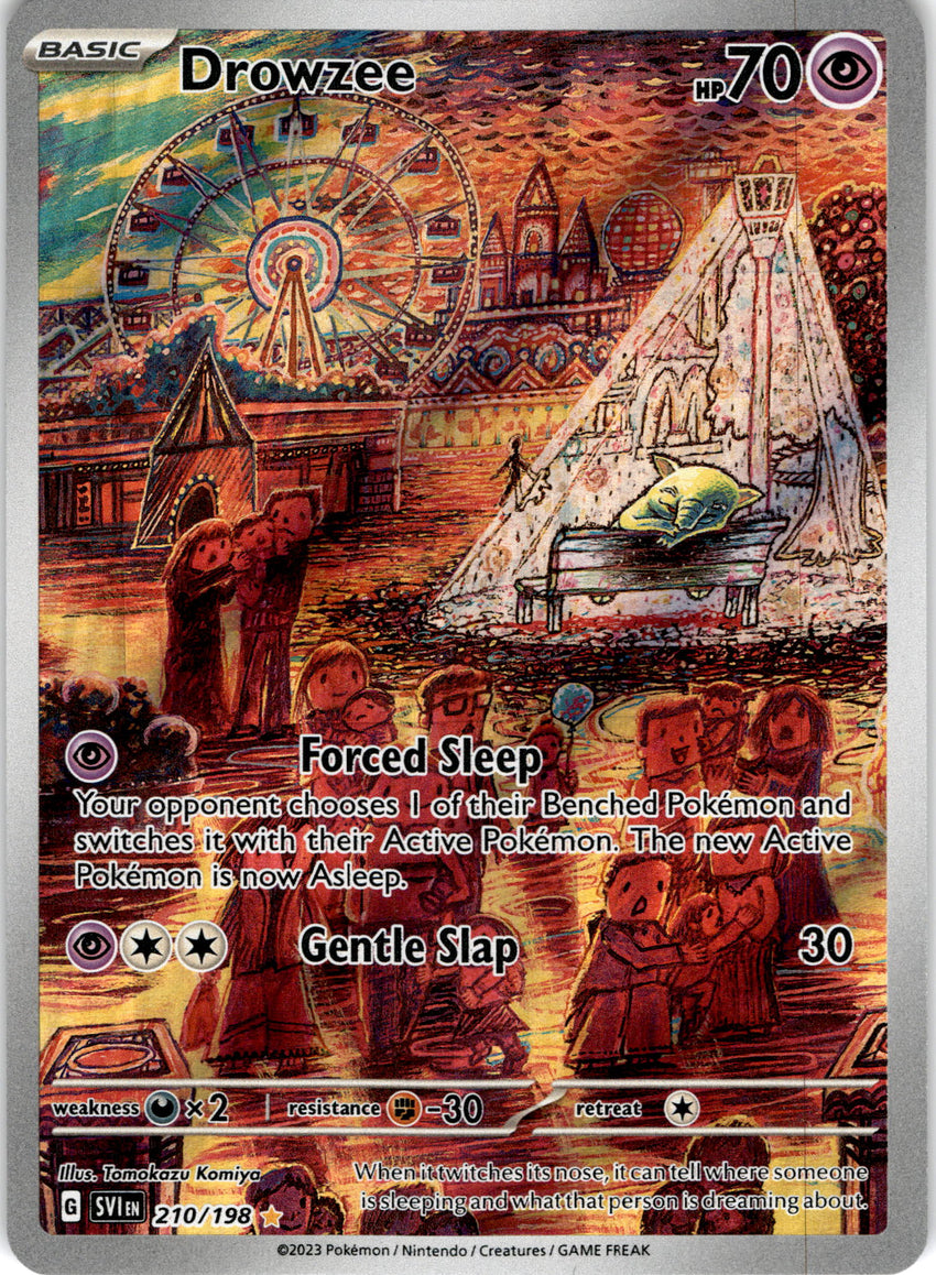 Drowzee 210/198 Scarlet And Violet Base Set Illustration Rare