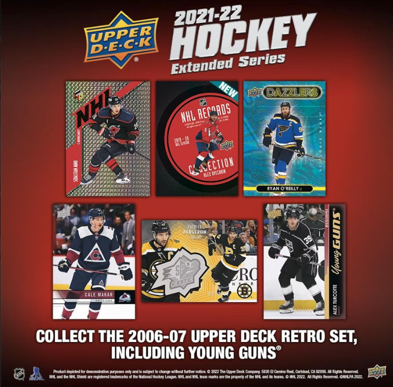 2021-22 Upper Deck Extended Series Hockey Hobby Box