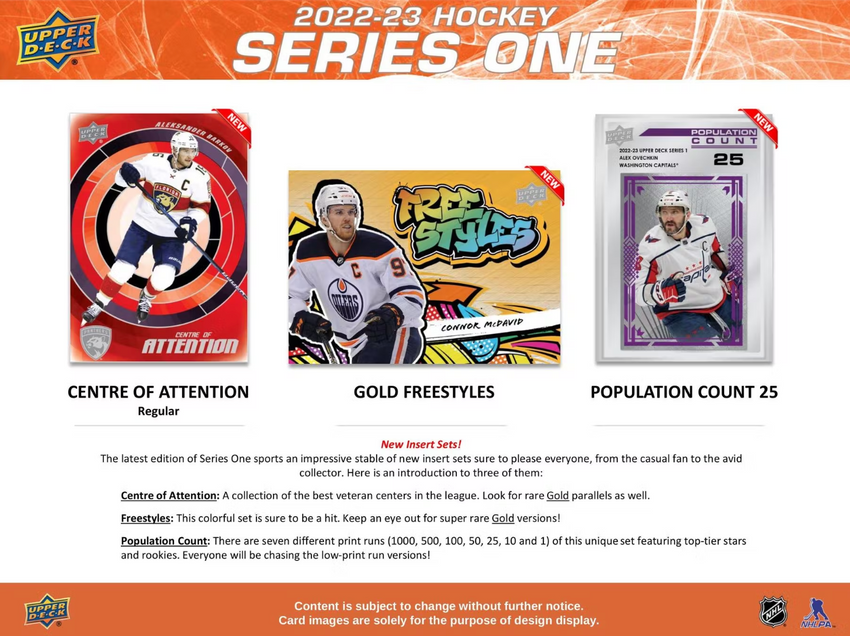 2022-23 Upper Deck Series 1 Hockey Hobby Box-Cherry Collectables