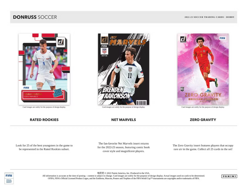 2022-23 Panini Donruss FIFA Soccer Hobby Box