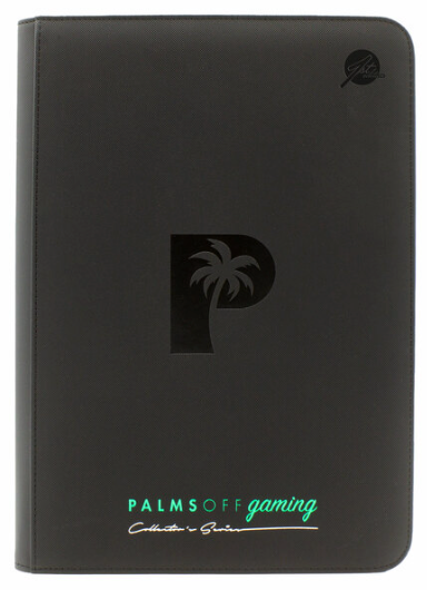 Palms Off Gaming Collectors Series 9 Pocket Zip Binder  Black
