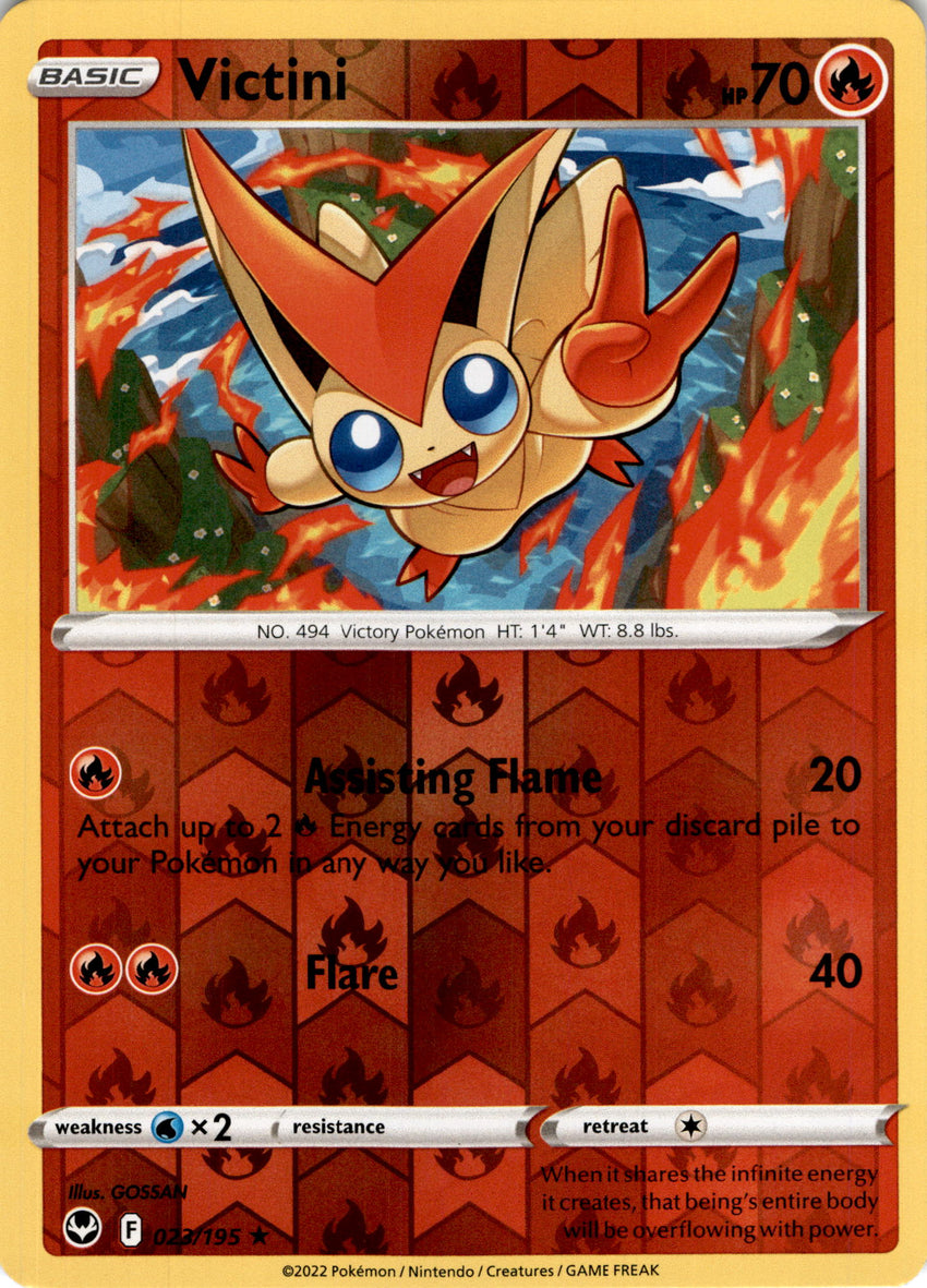 Victini - 023/195 - Rare Reverse Holo Silver Tempest