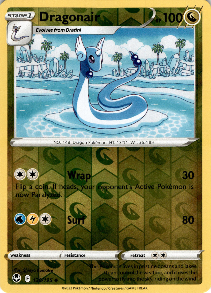 Dragonair - 130/195 - Uncommon Reverse Holo Silver Tempest