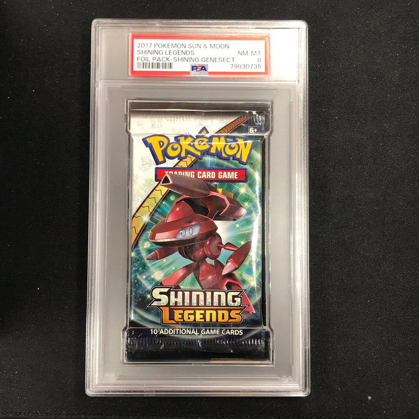 pokemon neo genesis 1st edition booster box Psa 8 2017 Pokemon Sun And Moon Shining Legends Booster Pack