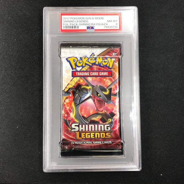Psa 8 2017 Pokemon Sun And Moon Shining Legends Booster Pack - Rayquaz Cherry Collectables Psa 8 2017 Pokemon Sun And Moon Shining Legends Booster Pack - Rayquaz Cherry Collectables