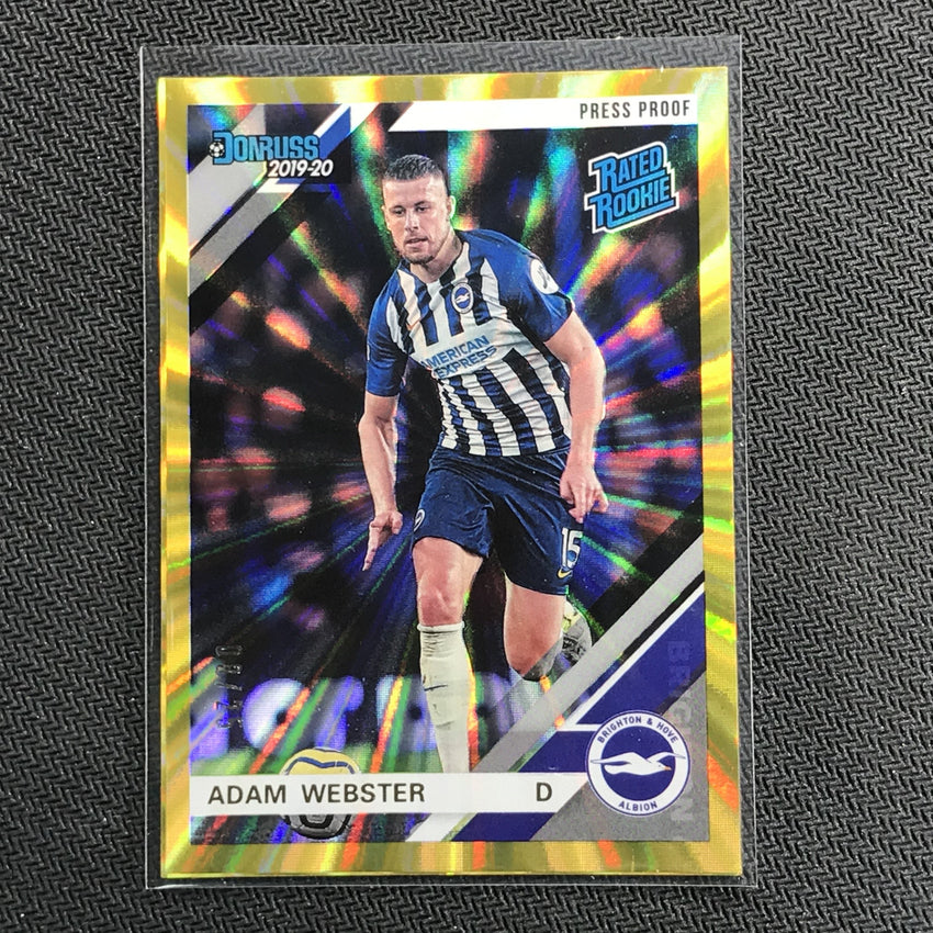 2019-20 Chronicles Donruss ADAM WEBSTER Rookie Gold 8/25-Cherry Collectables
