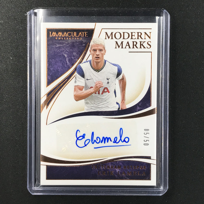 2020 Immaculate ERIK LAMELA Modern Marks Auto Bronze 5/50-Cherry Collectables