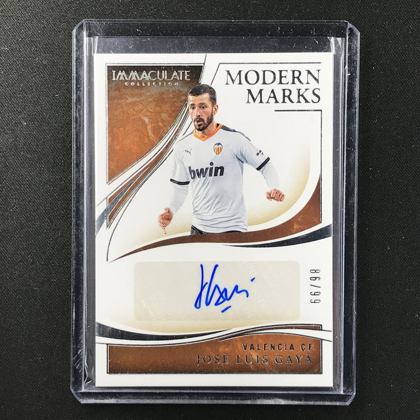 2020 Immaculate JOSE LUIS GAYA Modern Marks Auto Silver 86/99-Cherry Collectables