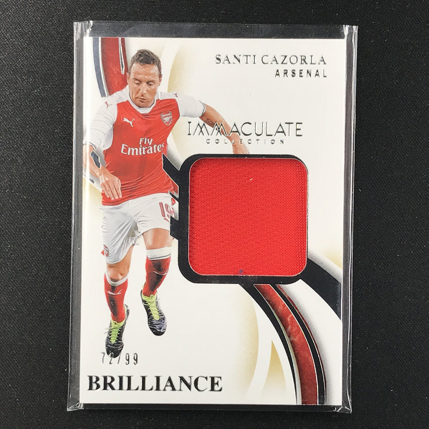 2020 Immaculate SANTI CAZORLA Brilliance Jersey Silver 72/99-Cherry Collectables