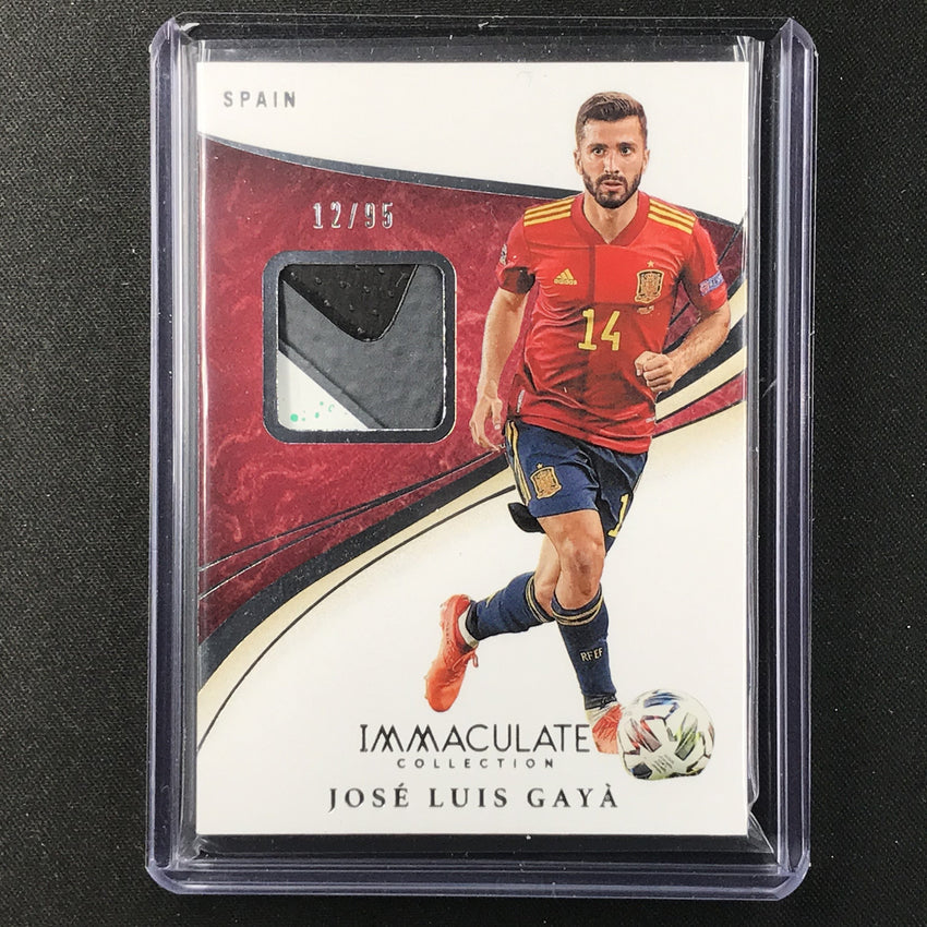 2020 Immaculate JOSE LUIS GAYA Boot Materials Patch 12/95-Cherry Collectables