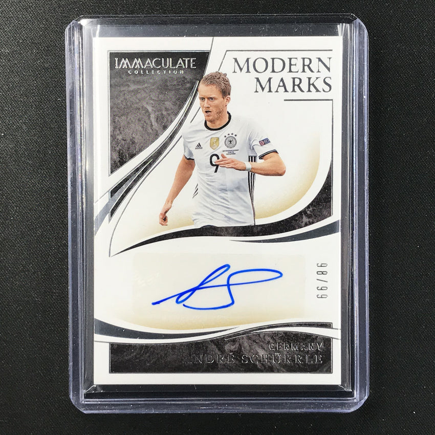 2020 Immaculate ANDRE SCHURRLE Modern Marks Auto Silver 98/99-Cherry Collectables