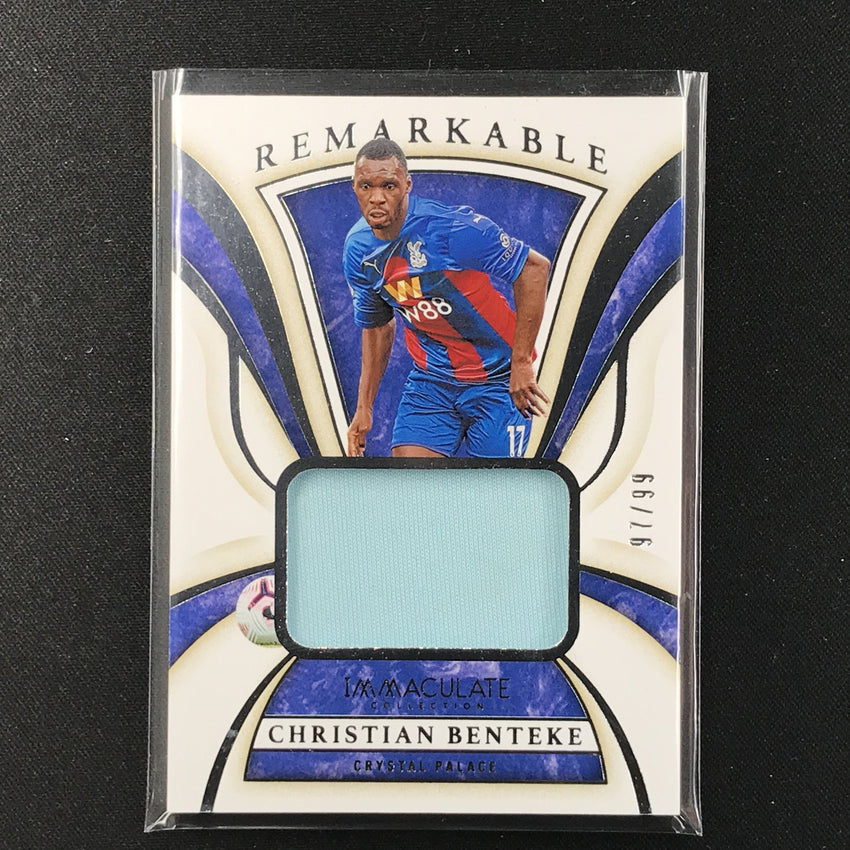 2020 Immaculate CHRISTIAN BENTEKE Remarkable Jersey Silver 97/99-Cherry Collectables