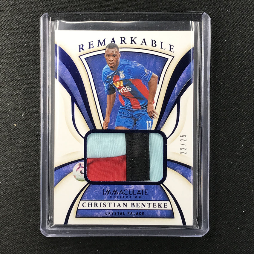 2020 Immaculate CHIRSTIAN BENTEKE Remarkable Jersey Sapphire 22/25-Cherry Collectables