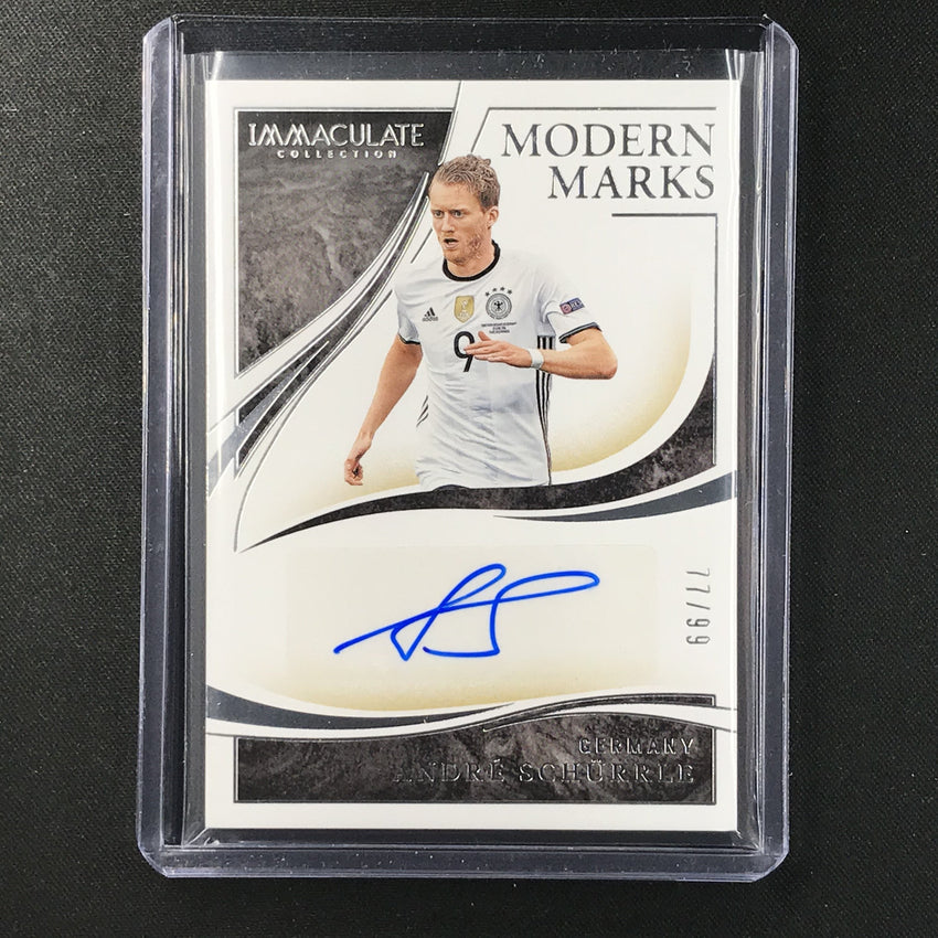 2020 Immaculate ANDRE SCHURRLE Modern Marks Auto Silver 77/99-Cherry Collectables