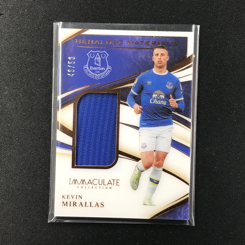 2020 Immaculate KEVIN MIRALLAS Heralded Materials Jersey 46/50-Cherry Collectables