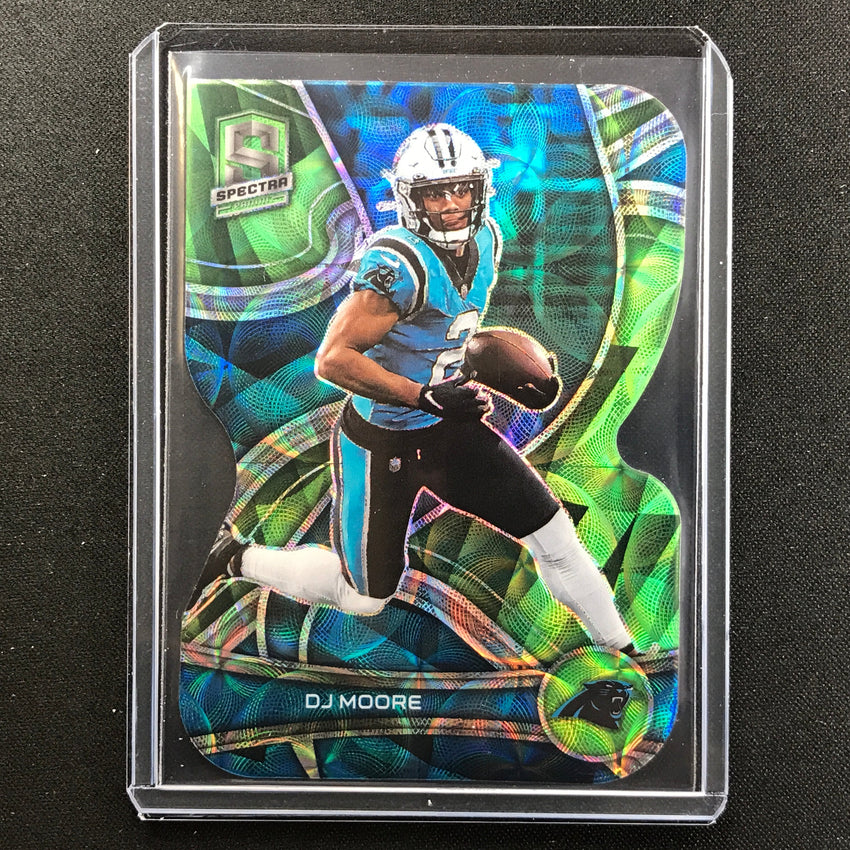 2022 Spectra DJ MOORE Die Cut Neon Green 25/30