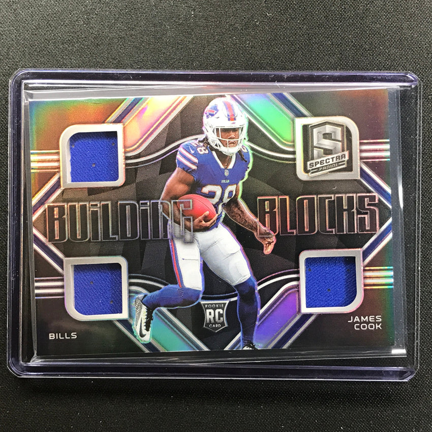 2022 Spectra JAMES COOK Building Blocks Triple Relic Rookie 35/99