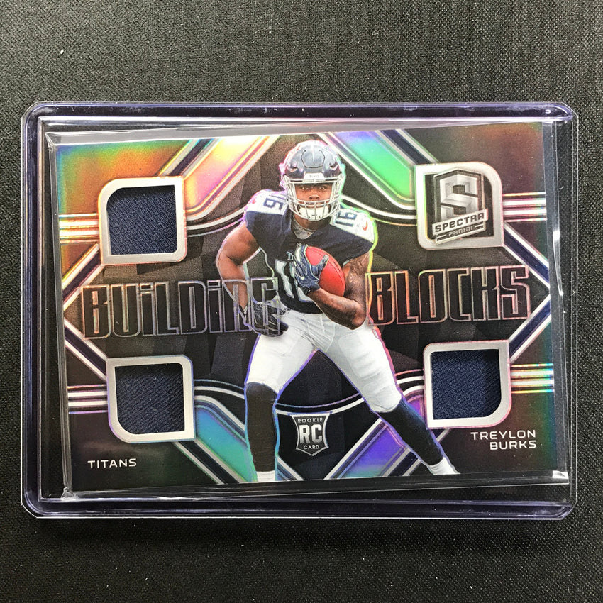 2022 Spectra TREYLON BURKS Building Blocks Triple Relic Rookie 89/99