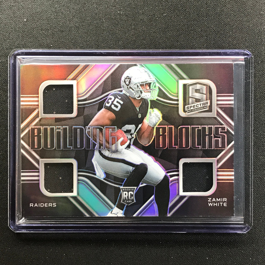 2022 Spectra ZAMIR WHITE Building Blocks Triple Relic Rookie 36/99