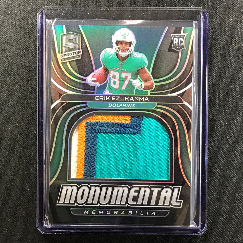 2022 Spectra Erik Ezukanma Rookie Monumental Patch 36/99
