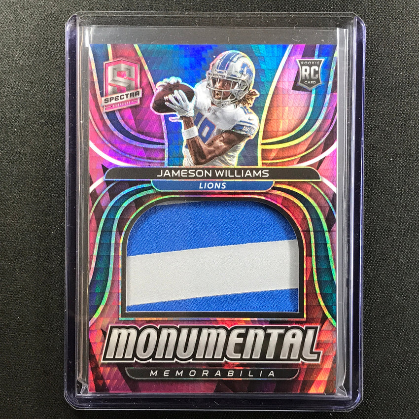 2022 Spectra Jameson Williams Rookie Monumental Patch 8/15