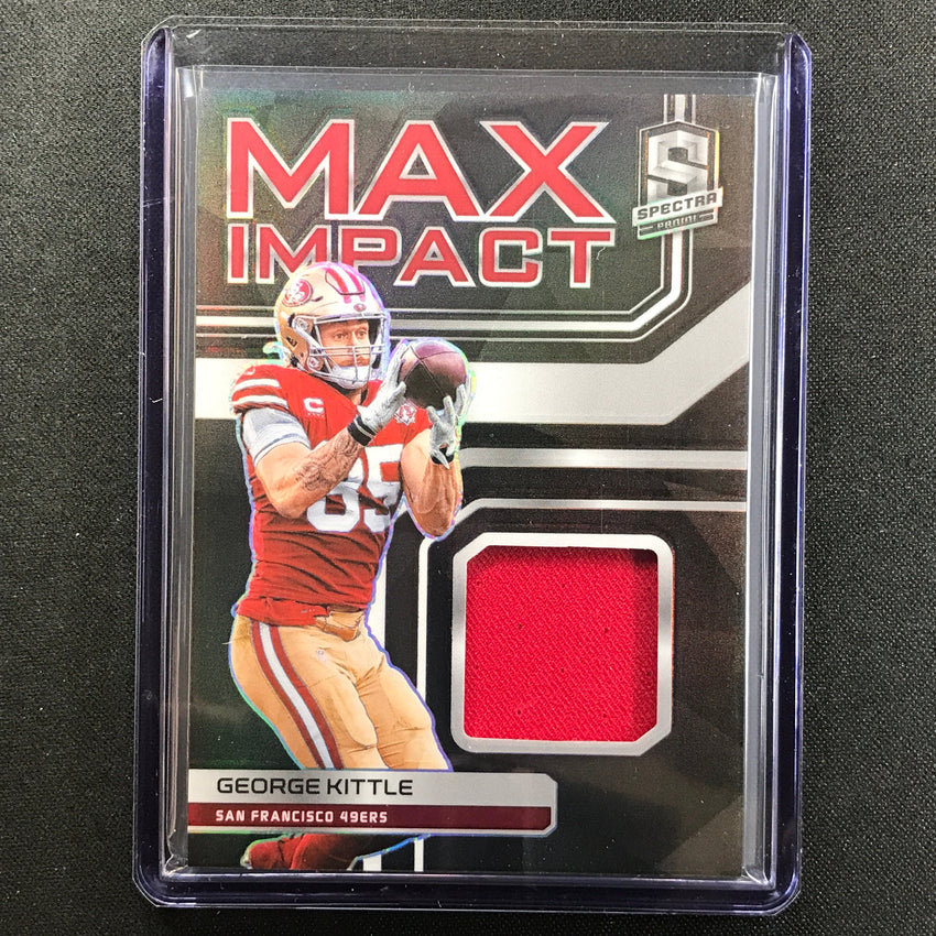 2022 Spectra George Kittle Max Impact Relic 98/99