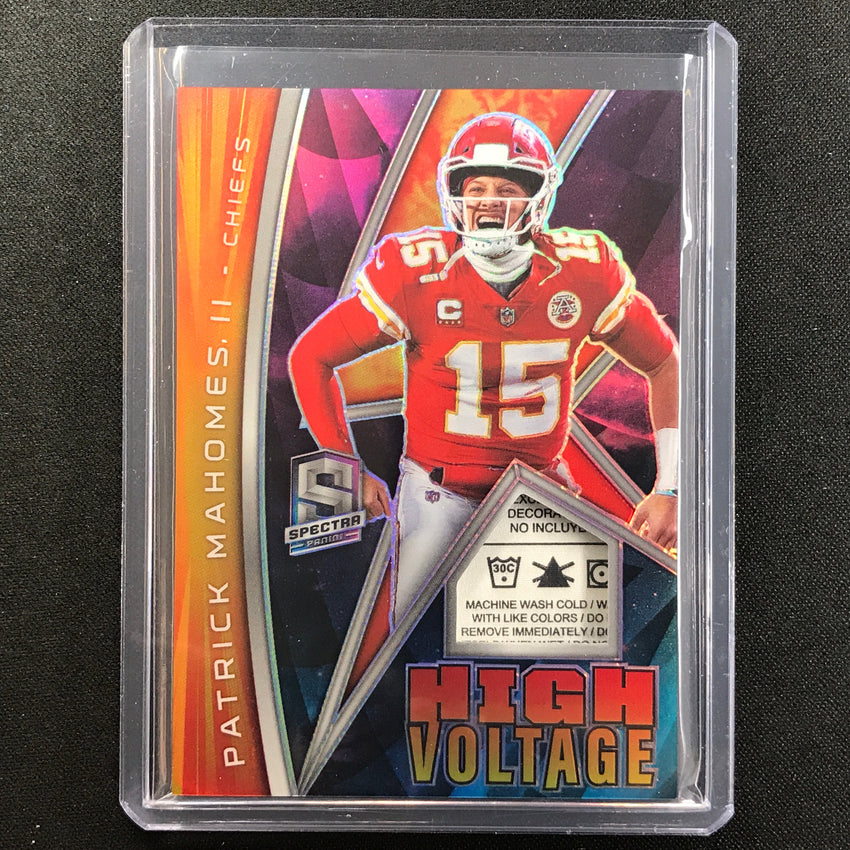 2022 Spectra Patrick Mahomes High Voltage Relic Patch Nebula Tag 1/2